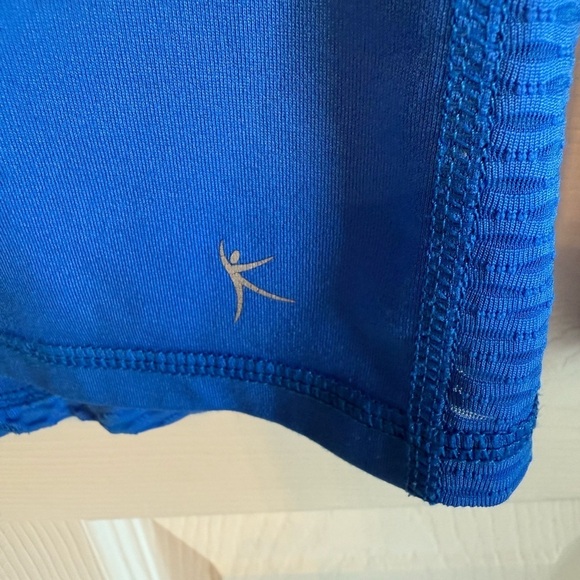 Blue Long Sleeve Danskin Fitted Athletic Top - Picture 6 of 8